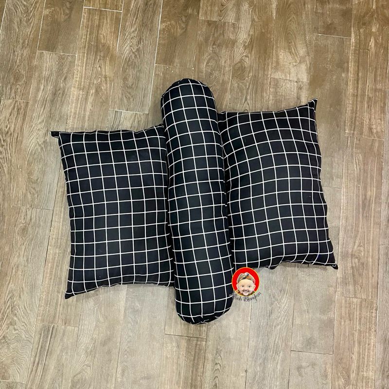 MBAH BLANGKON - SET 2 BANTAL 1 GULING MOTIF ISI SILIKON 100% | BANTAL GULING MOTIF | BANTAL GULING T