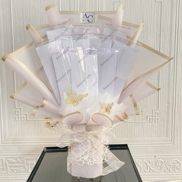 (10 slot) Buket Uang Kosong Kerangka Uang Bouquet Money uk 38X30