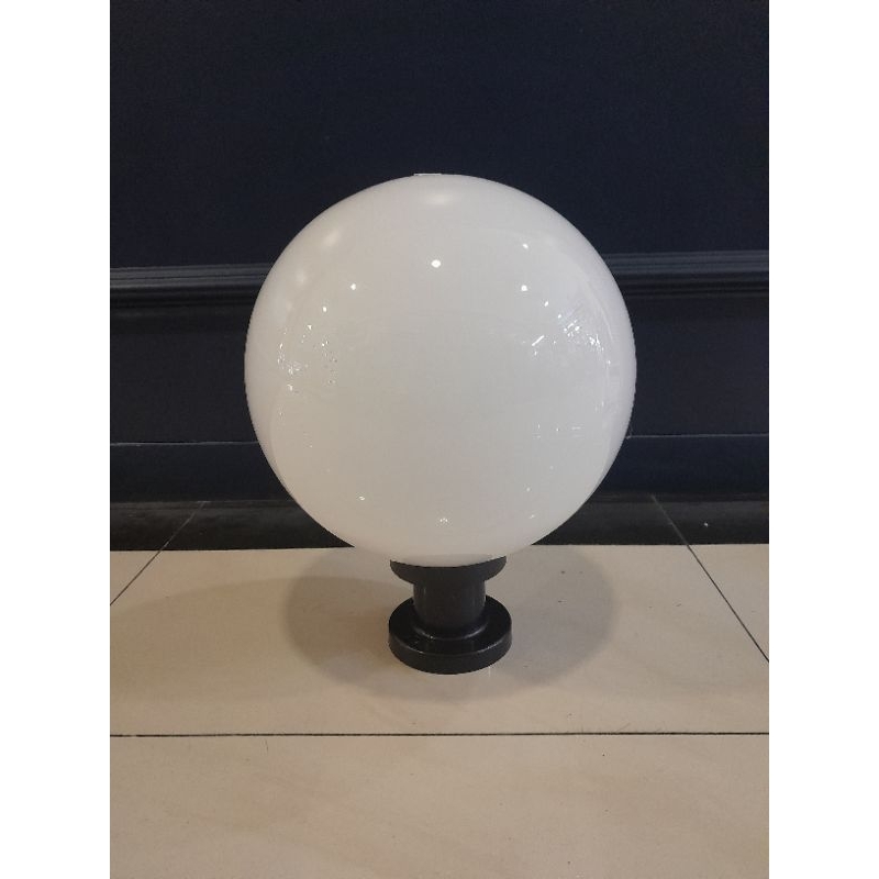 kap lampu taman /pilar bulat putih susu diameter 30cm