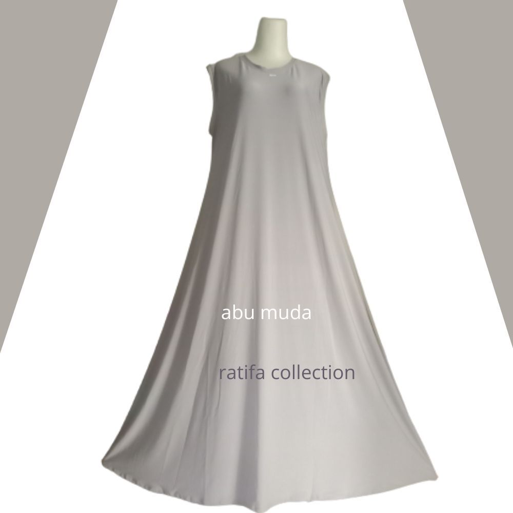 Gamis Yukensi Lekmong Tanpa Lengan Inner Dress Panjang 140 cm Kutung daleman polos muslim.