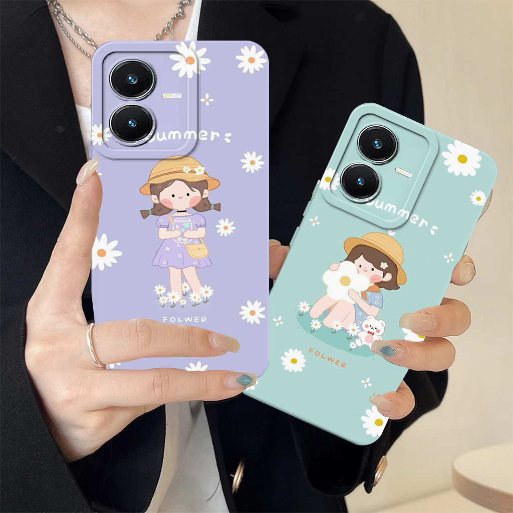 Casing Untuk Vivo Y22 Y35 Y16 V25 Pro Silicone Tpu Bumper Pelindung Hp