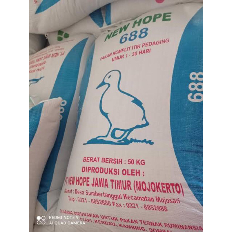 PUR BEBEK NEW HOPE 688 PAKAN BEBEK MURAH NEW HOPE REPACK 1 Kg