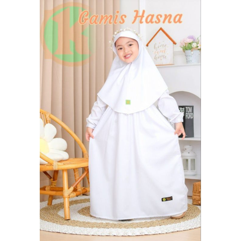 Set Gamis Hasna - White Series