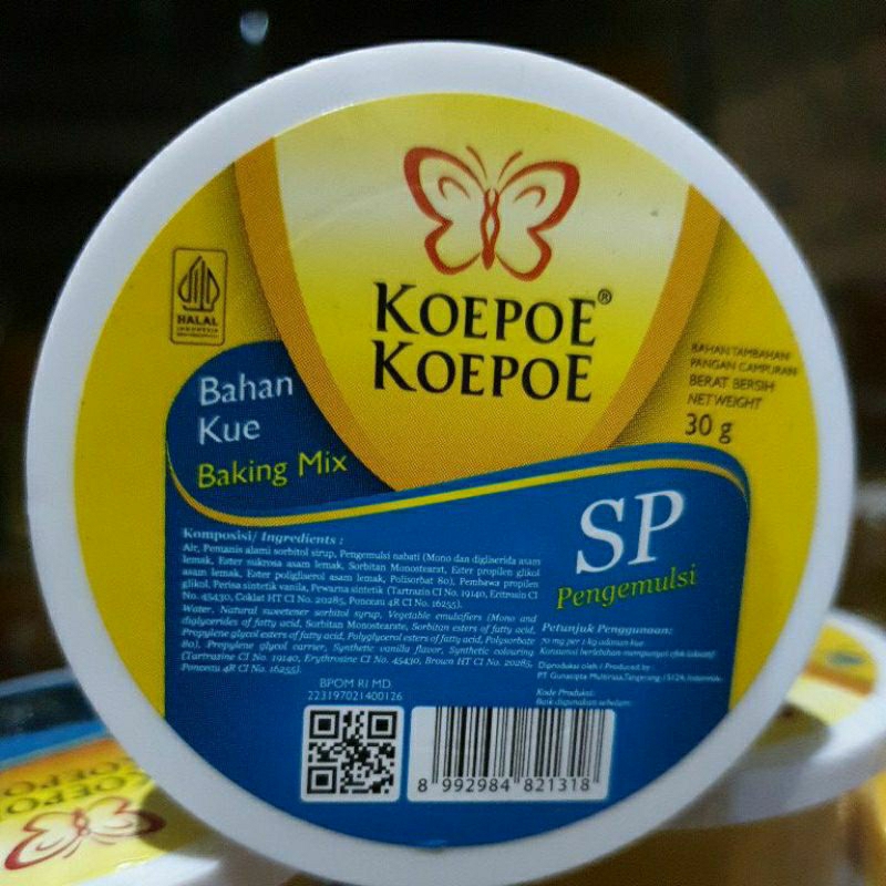 

sp koepoe koepoe 30g pengemulsi pengembang adonan kue