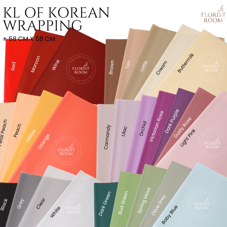 

Harga Miring 2 Lembar KL Korean Wrapping Cellophane barang Florist