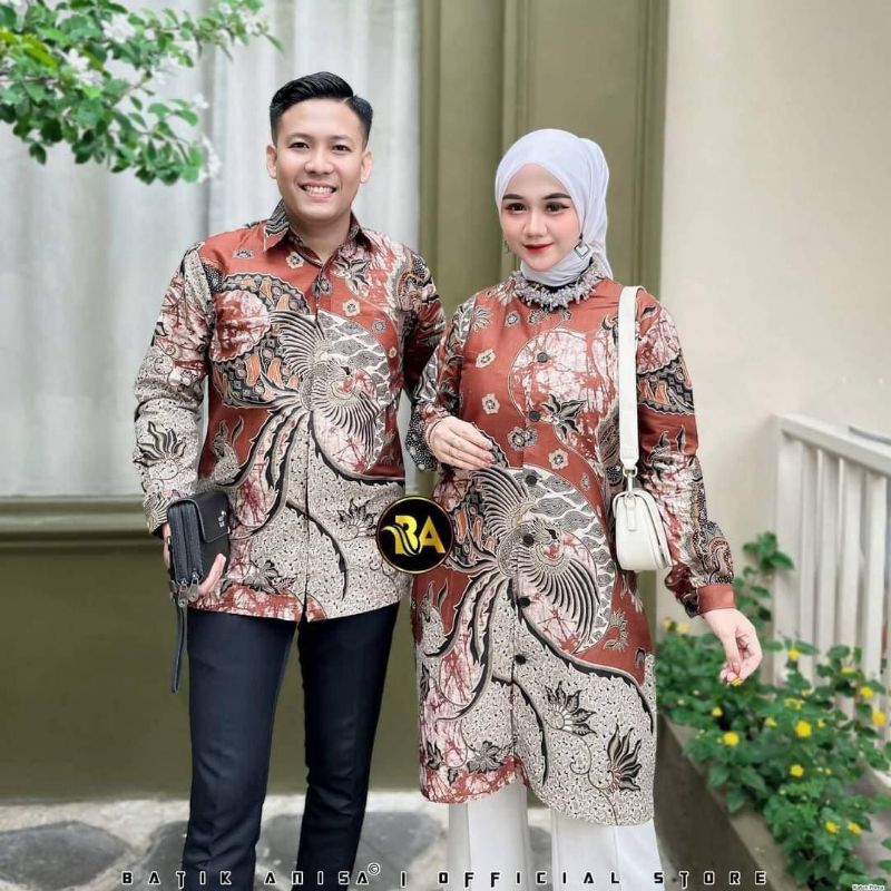 Batik Couple Salamah Batik Bahan Katun Batik Atasan Kemeja Batik Pria Atasan Batik Dolby Dolbi Dobby