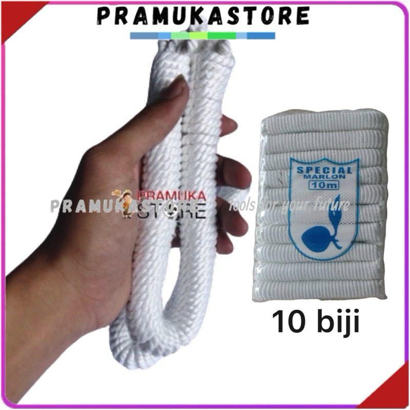 

Tali Marlon 10 meter (10 biji) | Tali pramuka | tali tambang