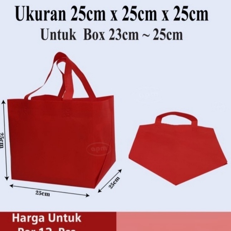 

Promo Harian Tas Spunbond Kotak muat box ukuran 25cm x 25cm