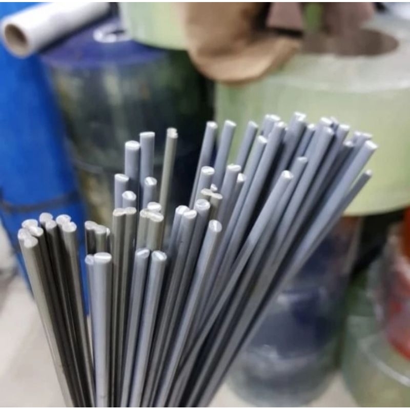 kawat las PVC single abu