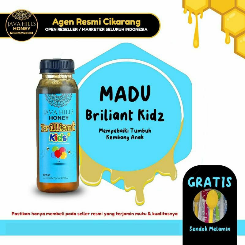 

Java Hills Honey Madu Briliant Kids Murni Herbal Premium Asli Untuk Menambah Nafsu Makan Daya Tahan Tubuh Anak | Javahills Honey