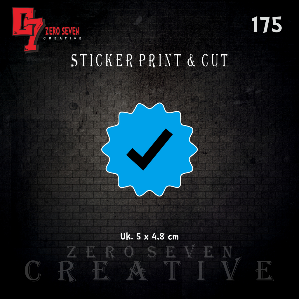

STIKER CENTANG BIRU / RACING / STIKER MOTOR / AESTHETIC / VYNIL / ANTI AIR / PRINT & CUT