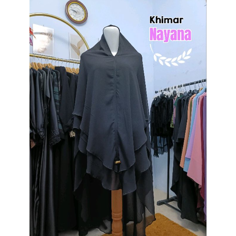 KHIMAR CERUTY BABYDOLL MOTIF NON PET / KHIMAR TEMBORO