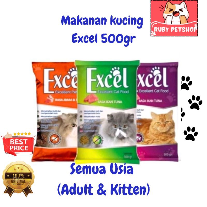 Excel 500gr Makanan kucing