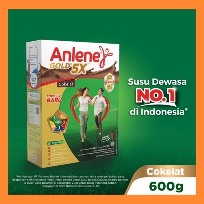 

Anlene Gold 5X Coklat 600gr