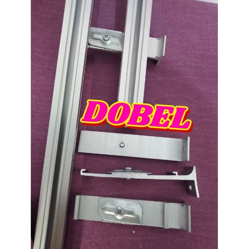 Bracket/Kaki Rel Gorden Alumunium TEBAL