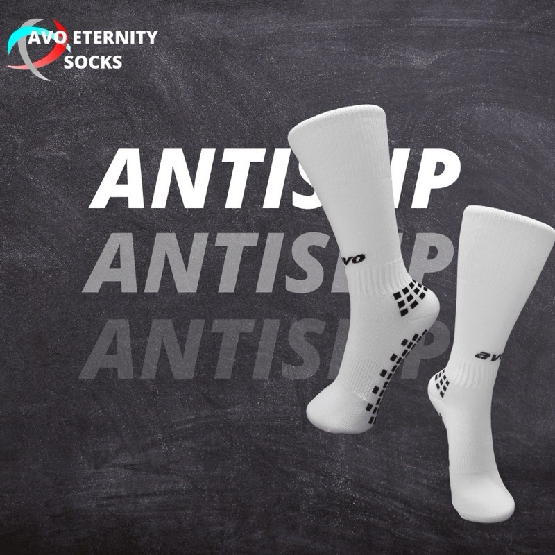 Kaos Kaki Futsal Pendek Anti Slip Olahraga Sepak Bola Tebal Sebetis Dewasa Antiselip Original AVO R9