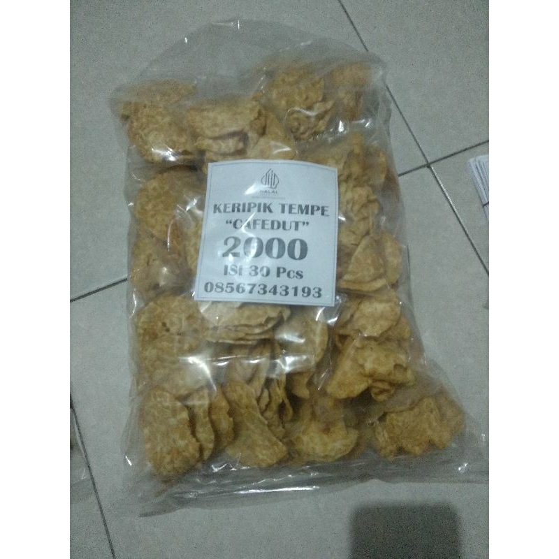 

KERIPIK TEMPE UKURAN 35Gr ISI 30 Pcs untuk RESELLER