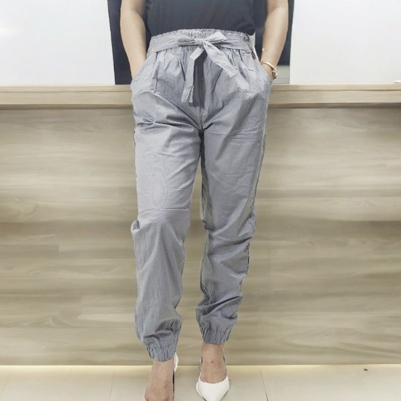 Celana Panjang Wanita Katun Stretch JOGER Pants standart dan jumbo Simple me