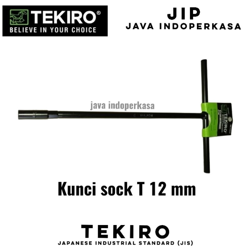 TEKIRO WR-TT0236 kunci sok T ukuran 12 mm merk tekiro