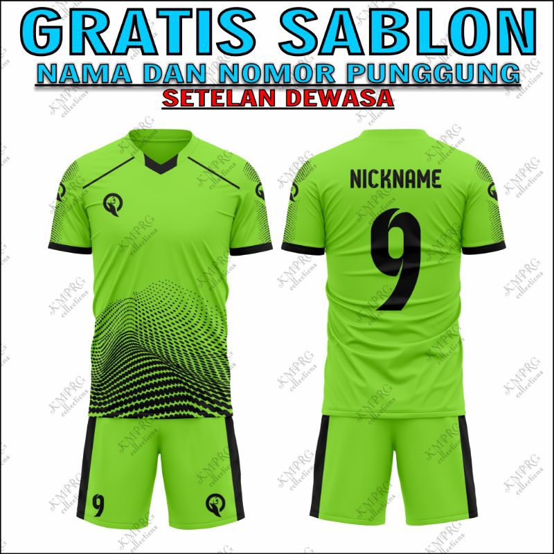 JERSEY FUTSAL CUSTOM NAMA DAN NO PUNGGUNG GLB001