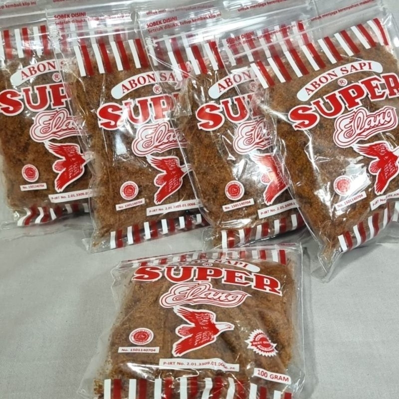 

Abon Sapi Super Cap Elang Kemasan 100gr