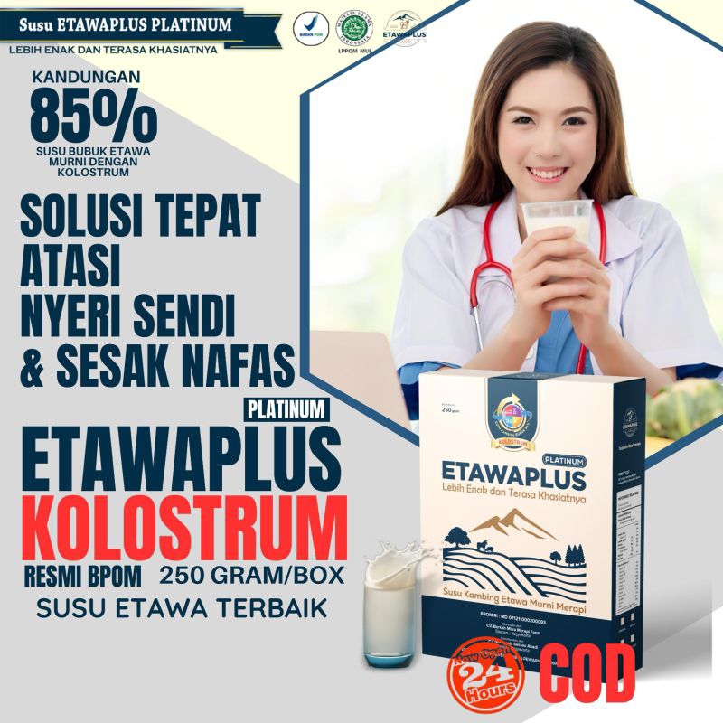 

Susu Kambing ETAWAPLUS Kolostrum Terapi Nyeri Sendi dan Sesak Nafas
