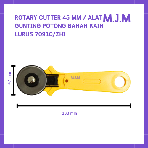 

Alat Potong Bahan Kain - Rotary Cutter 450mm ZRM/Cutter M.J.M-70910/ZHI