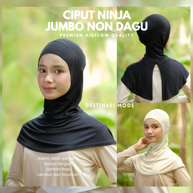 COD Ciput Ninja Kaos Jumbo Airflow Non Dagu Inner Malaysia / Ciput Turki Haji Umroh