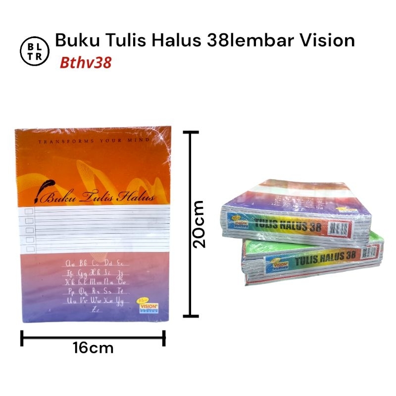 

PAK// BUKU TULIS HALUS 38LEMBAR 10buku VISION //NEW ORIGINAL