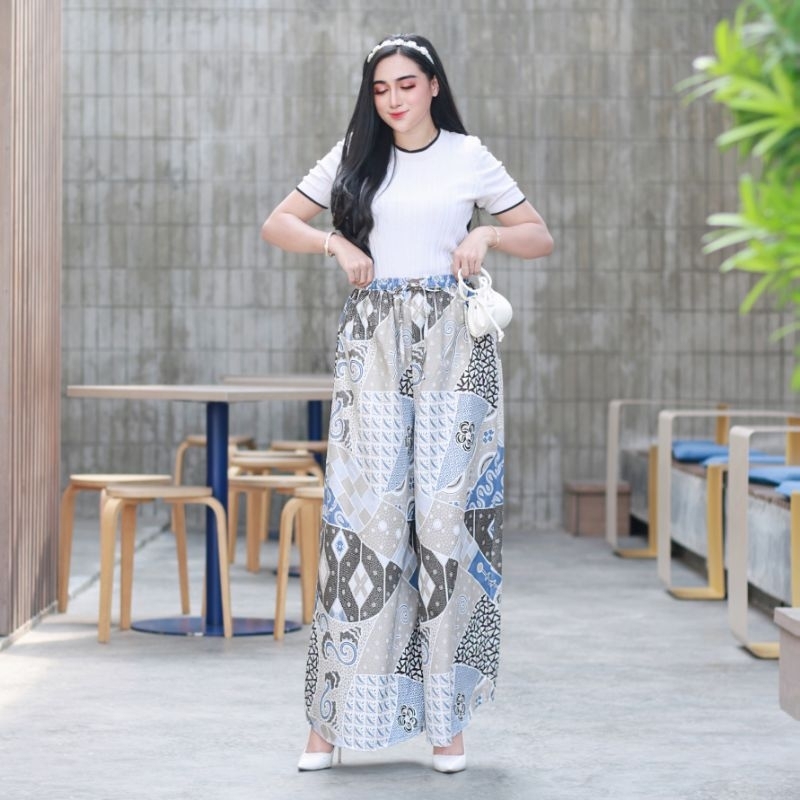CELANA KULOT PANJANG JUMBO BATIK KANTOR TERBARU