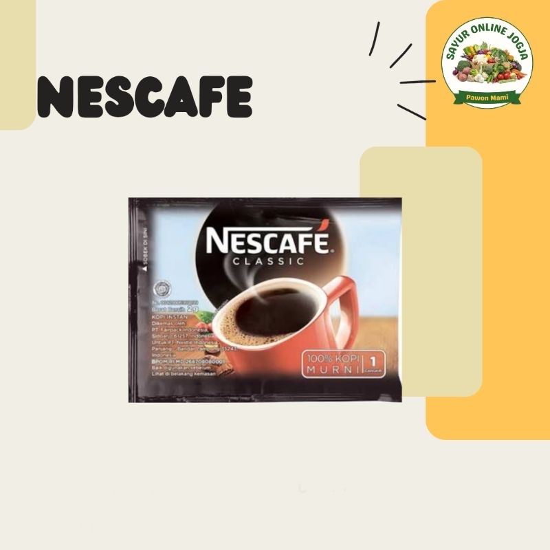 

Nescafe classic sachet - PAWON MAMI SAYUR ONLINE JOGJA