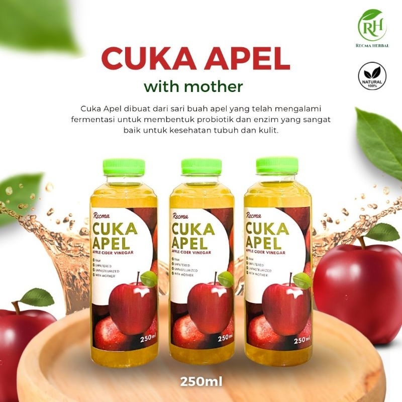 

Cuka Apel Organik 250ml Apple Vinegar with mother