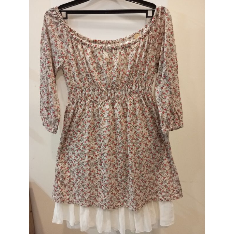 Dress Bunga bunga-Preloved