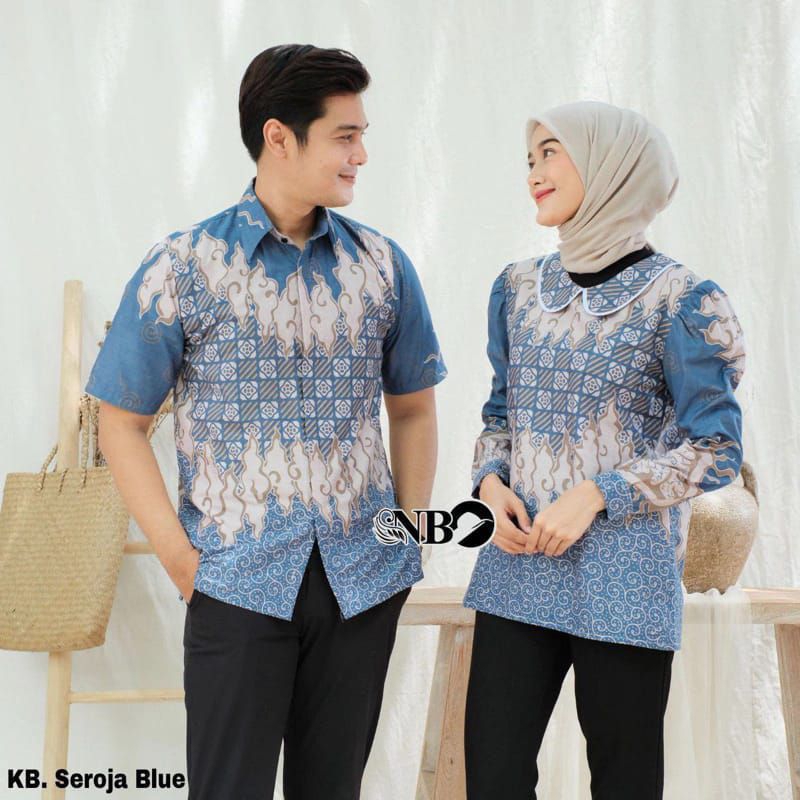 COUPLE BATIK TERBARU | Batik wanita couple | Atasan couple size M L XL XXL