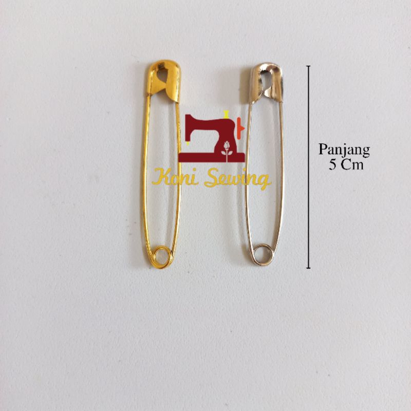 Peniti Besar Kecil Silver Gold