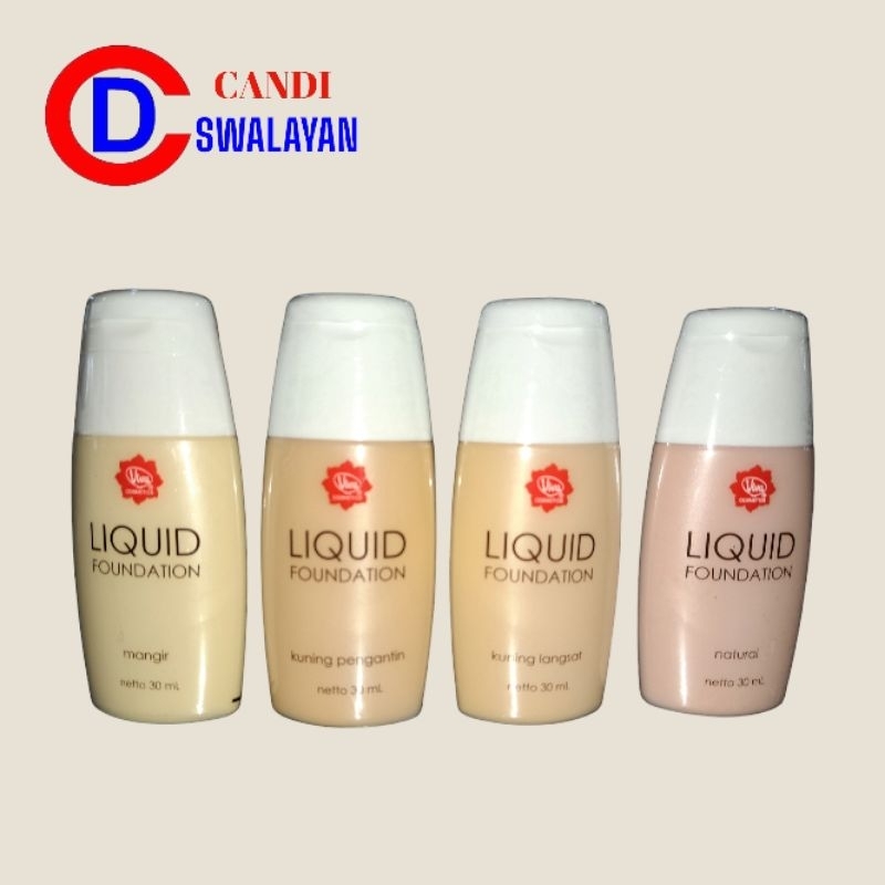 Liquid Foundation VIVA 30ml Mangir | Kuning Pengantin | Kuning Langsat | Natural