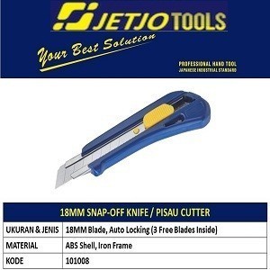 

JETJO TOOLS PISAU CUTTER 18MM UNITIY KNIFE