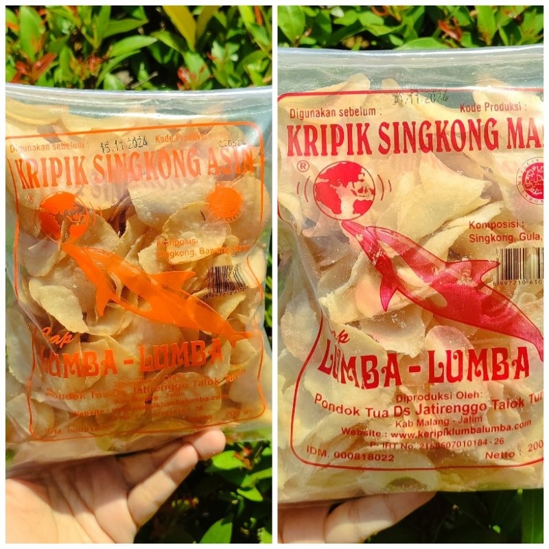 

Kripik Singkong cap Lumba-lumba asin dan Manis 200gram