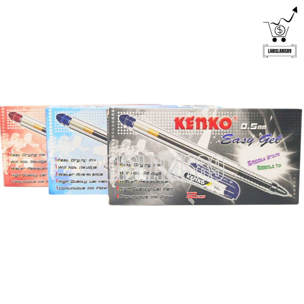 

Pulpen Easy Gel Kenko 0.5 mm - Ballpoint Gell Grosir [PER LUSIN]