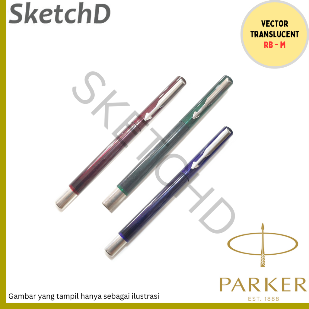 

Parker Vector Translucent Chrome Trim CT RB - Rollerball