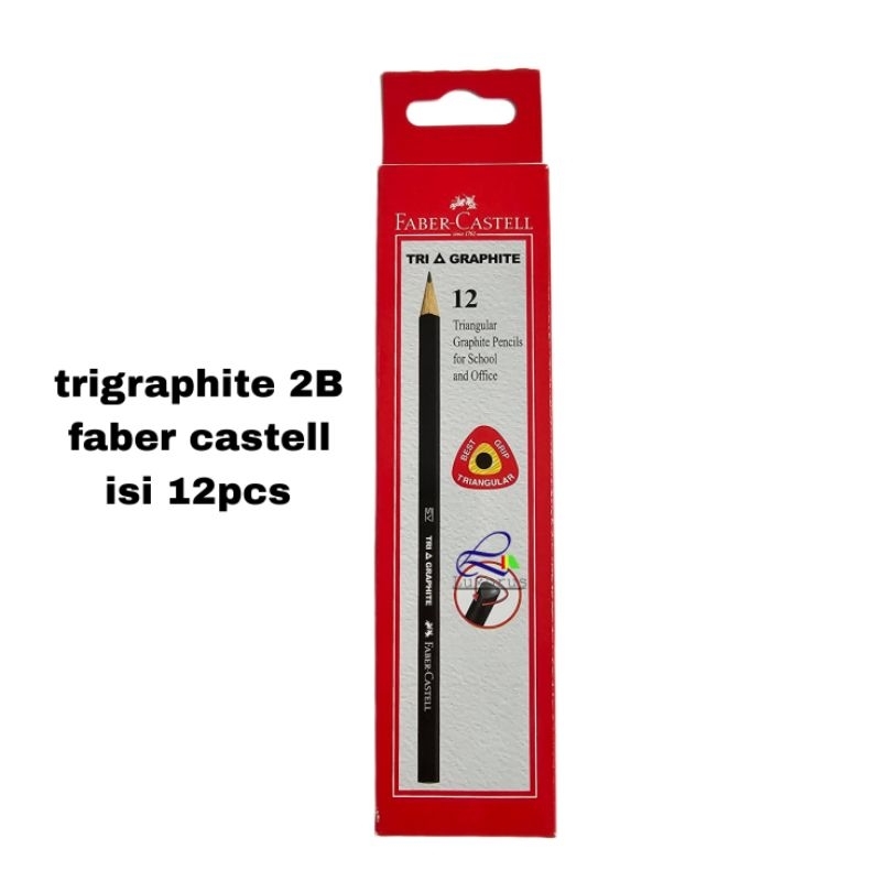 

Pensil Faber Castell Tri Graphite 2B