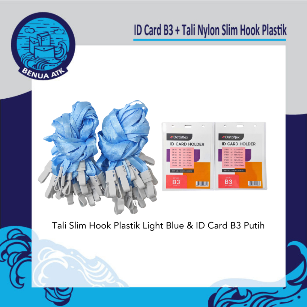 

Bundling ID Card B3 + Tali Nylon Slim Hook Plastik [CBT-NYLK]