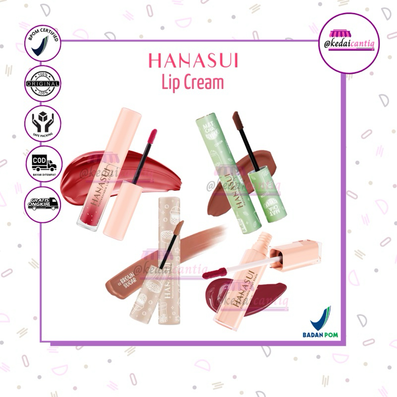 HANASUI Mattedorable Lip Cream & Boba Edition | Lip Cream Lip Matte Lipstick Ombre Hanasui