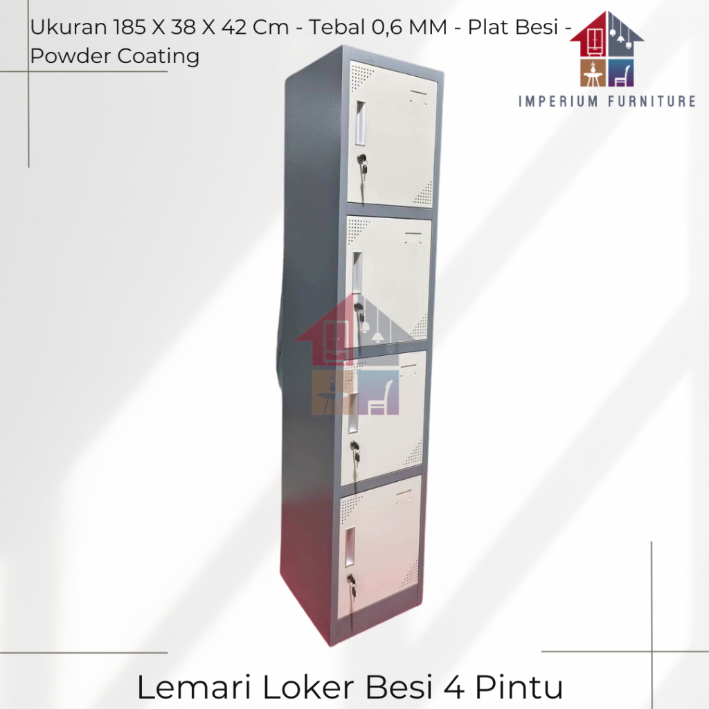 Loker Besi 4 Pintu / Loker Besi / Loker Sekolah / Loker Karyawan / Locker Besi / Locker 4 Pintu / Lo