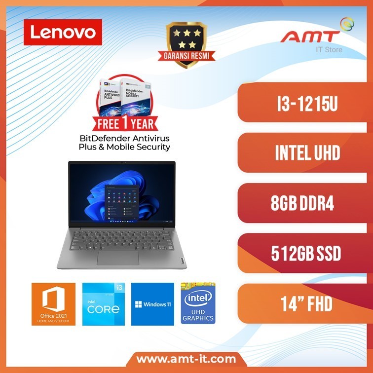 Laptop Lenovo V14 G3 IAP i3-1215U 8GB 512GB SSD W11+OHS