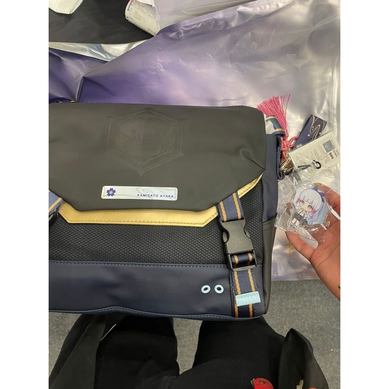 Kamisato Ayaka Impression school version Shoulder Bag - tas ayaka genshin impact - free standee ayak