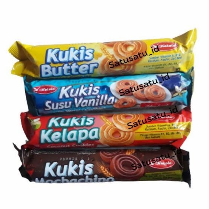 

KOKOLA KUKIS SUSU VANILA | KELAPA | MOCHACINO | BUTTER NETTO 90 GR