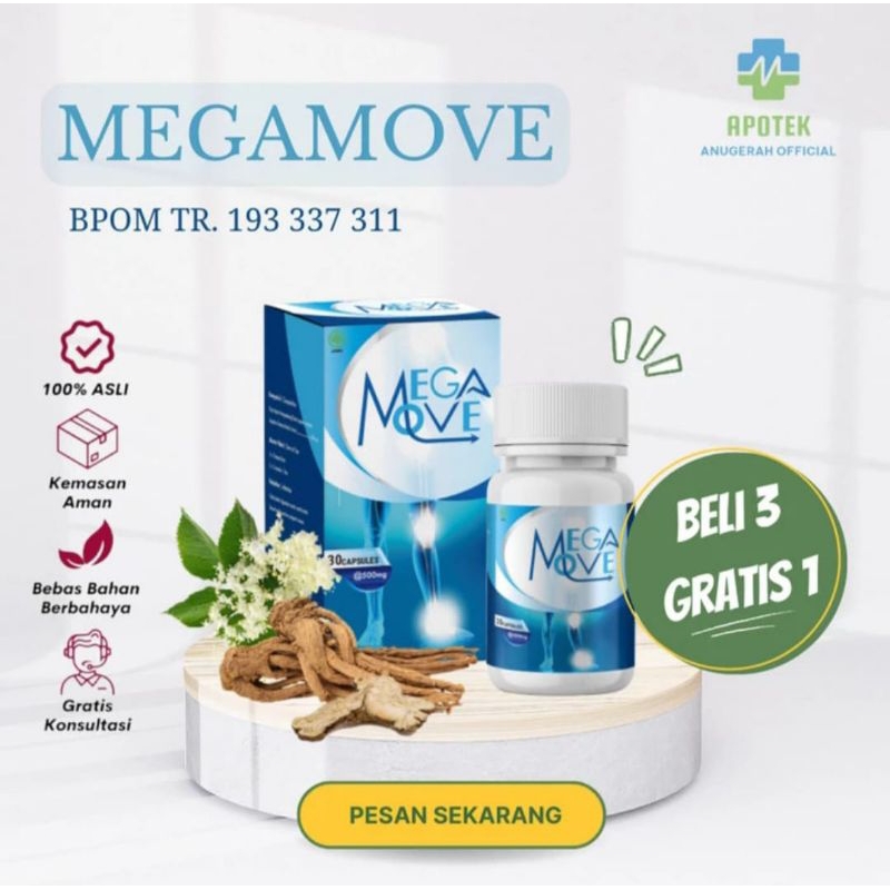 MEGAMOVE ASLI OBAT TULANG DAN SENDI BPOM
