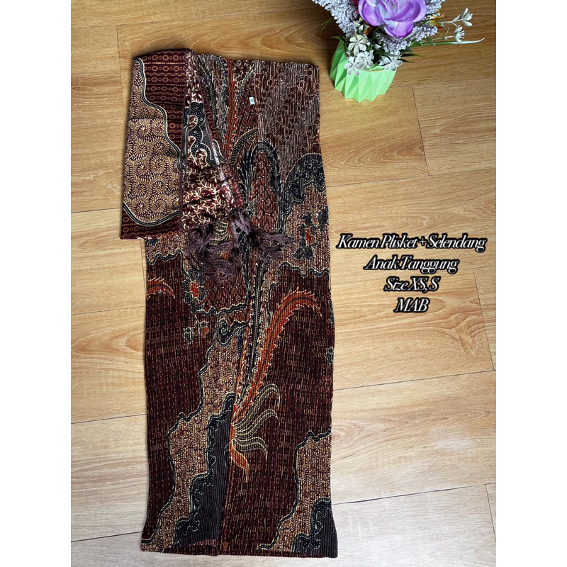 Kamen Jadi Plisket + Selendang