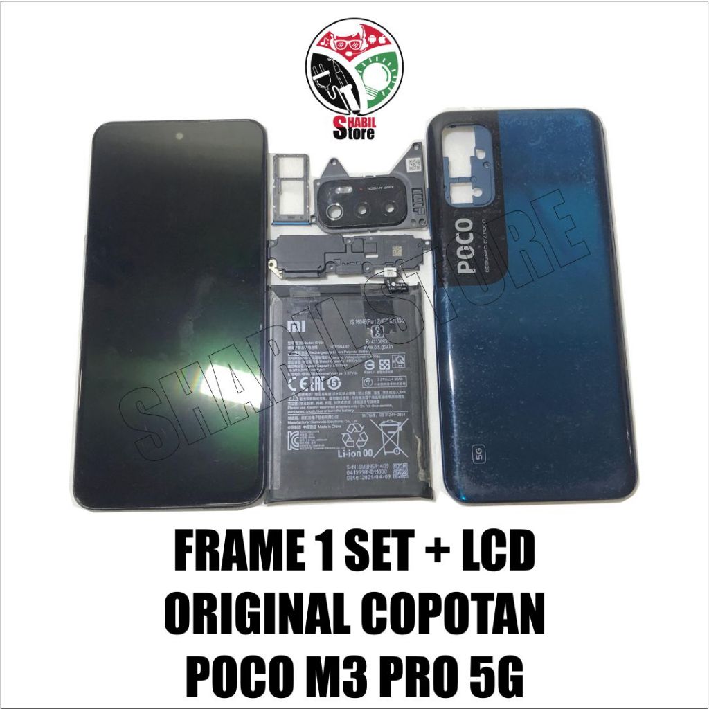 FRAME 1 SET POCO M3 PRO 5G + LCD ORIGINAL